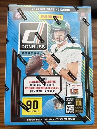 2024 Panini Donruss NFL Football Blaster Box Target Exclusive Blue In Hand