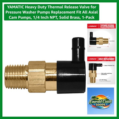 #ad #ad Durable Thermal Release Valve for Pressure Washers Brass Construction $13.99