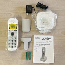 Clarity D704HS White Expansion Handset Phone For D704 Series Large Dial No Box 