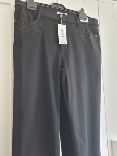 Ladies Black Per Una Trousers New With TAG Size 16 .29 Leg