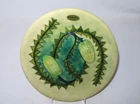Moorcroft Pottery-1980's Collector Plate in the Banksia Design measuring 10 3/8"