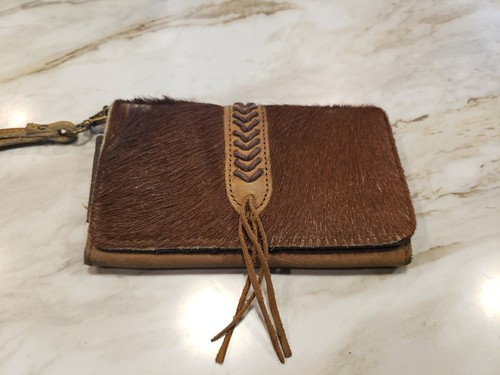 100% Real Cowhide Wallet Real Leather Hair ON Western Ladies Wallet