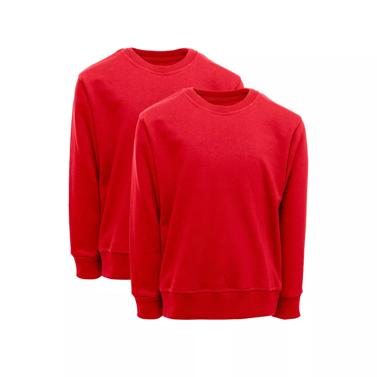 Red round online neck school jumper
