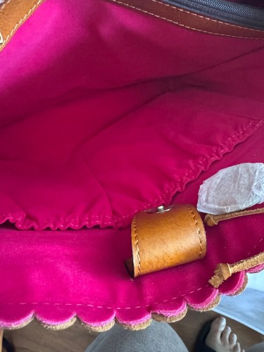 BORSA/TOTE BAG PATRICIA NASH ADELINE MARRONE BRUNITO LAVORATO PELLE RITAGLIATA NUOVA - Foto 16 di 18