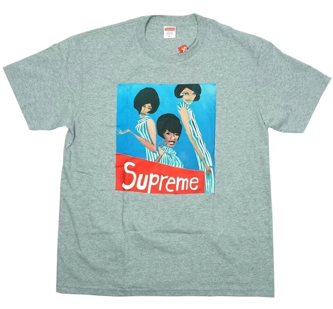 T shirt Supreme Group neuf gris FW18 Med. Rare ! Tout neuf ! AVEC CADEAUX GRATUITS !!