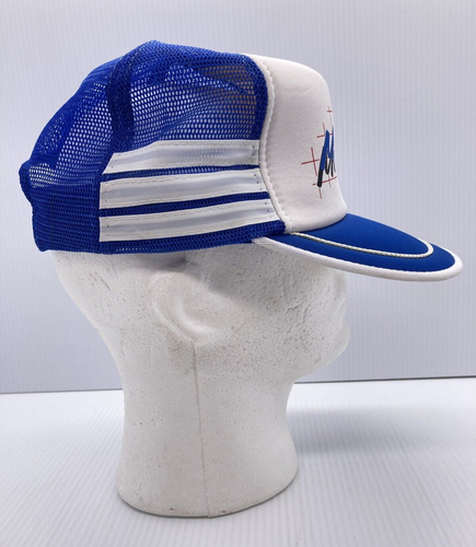 VTG MISSOURI Blue 3 Stripe Mesh Trucker Hat Snapback State Souvenier Cap - AS IS - Picture 6 of 9
