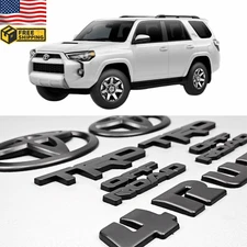 2010-2024 Toyota 4Runner TRD Off Road Overlay Emblem Letters Kit Matte Black