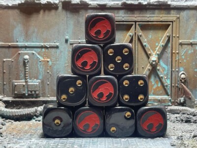 Thunder Cats, maßgeschneiderter Würfel. Ideal für Spiele wie AOS & Herr der Ringe