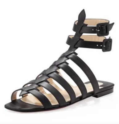 Christian Louboutin Neronna Cage Flat Sandal Size 36