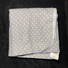 Circo Baby Blanket Polka Dot White Circle Gray Cotton Flannel Receiving Lovey