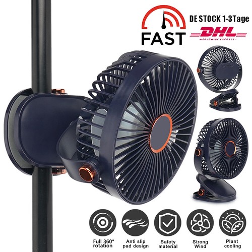 Clip Ventilator Flexibler Grow Ventilator 5-Stufen Umlaufventilator Grow Box Fan - Bild 18 von 18
