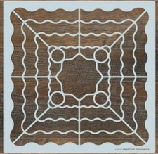 Creative Memories 12x12 "Tropic Time" Recipe Template Mylar Stencil Pattern