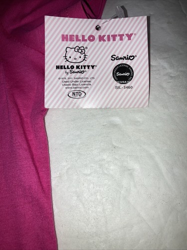 Hello Kitty Shirt Girls Sz 6 Pink Hearts Glitter  Bow  New With Tag - Picture 4 of 5