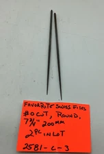 FavorRite Swiss File, ROUND, #0 Cut, ( 2 Pc In Lot)2581-C-3