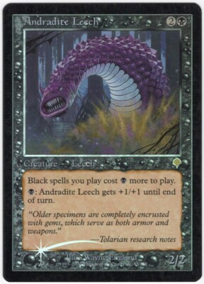 Andradite Leech 2000 Invasion FOIL Black Rare Creature MTG NM AZ3