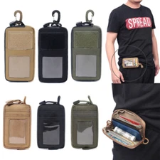 Tactical Molle Pouch Wallet Coin Purse Card Holder Organizer Key EDC Tool Bag