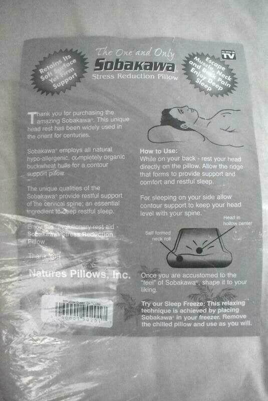 Sobakawa Original Buckwheat Pillow White Size Standard eBay