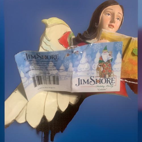 JIM SHORE CELESTE ANGEL FIGURINE 18” HOLIDAY LUVING 2012 Folk Art Garden Porch - Picture 2 of 4