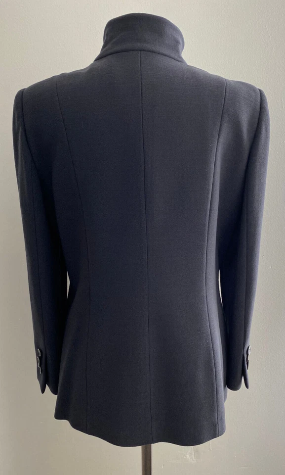 Abrigo Giorgio Armani Gris Oscuro Mezcla Lana Talla 50 Foto 4 de 4