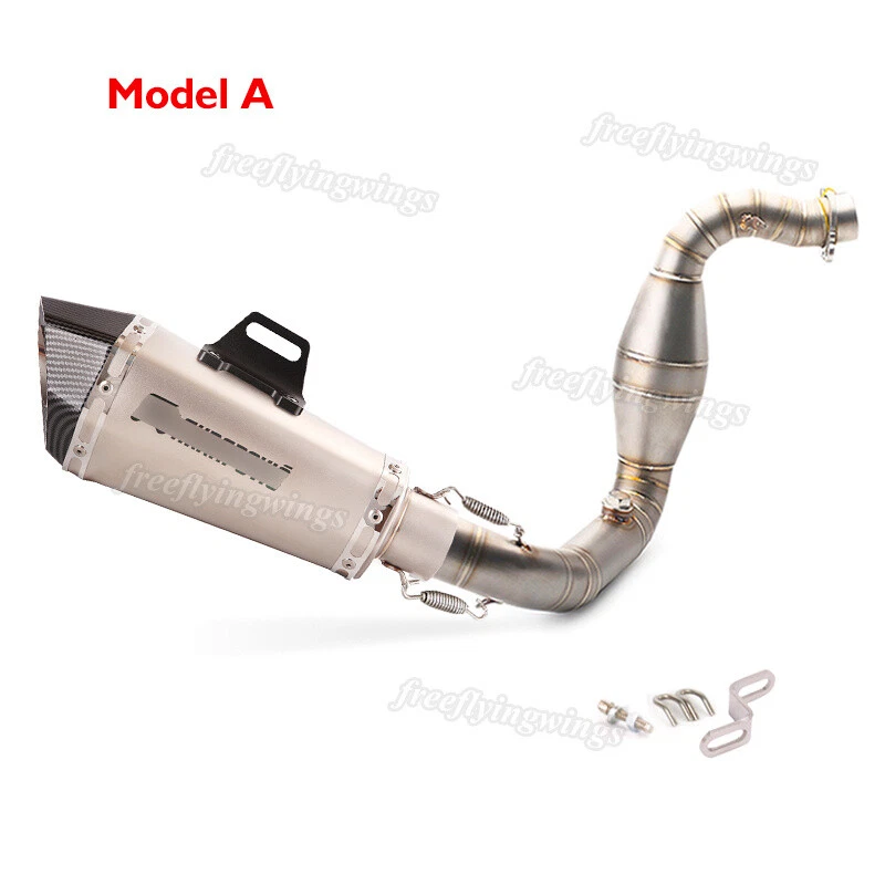 Para BMW G310GS G310R Cabezal Tubo de escape Deslizable 51mm Silenciador Puntas Sistema de escape Foto 2 de 4