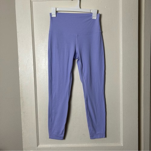 Lululemon light purple align pant 25" lavender dew womens 8 double lined - Picture 2 of 11