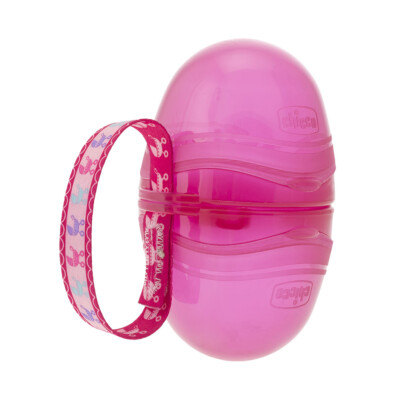 CHICCO Double Pacifier Case Pink
