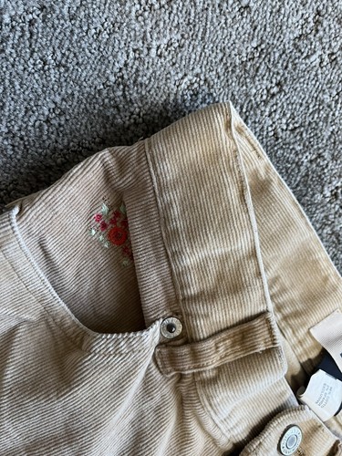 GAP Teen Girls Y2K Tan Cord Flare Boot Cut Corduroy Stretch Pants Sz 8 - Picture 5 of 6