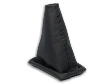 SCHALTMANSCHETTE FUR TOYOTA COROLLA E12 2002-2006 SCHALTSACK NATURLEDER SCHWARZ