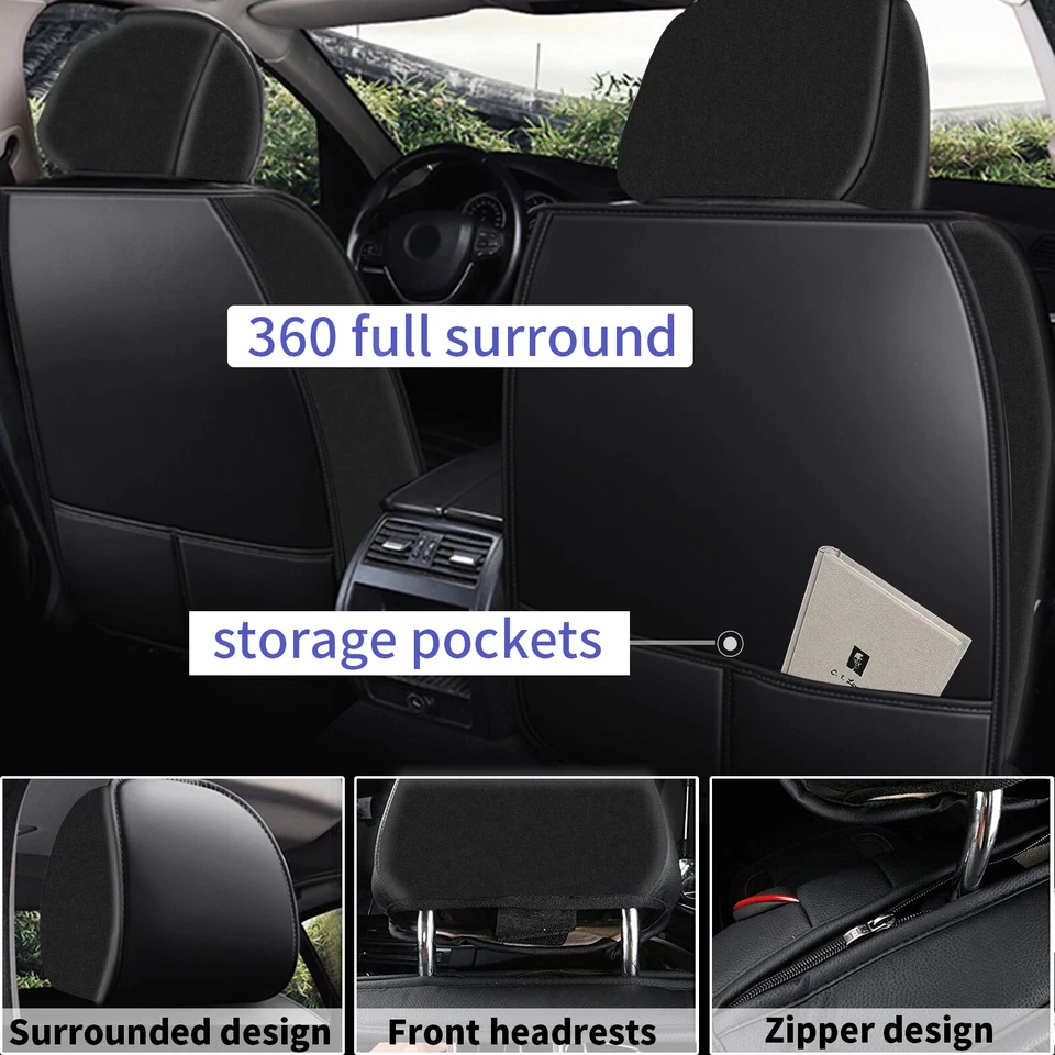 For Suzuki Forenza 2005-2007 Car Seat Covers PU Leather Full Set Cushion Luxury Foto 3 de 4