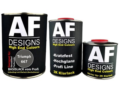 2,5L Autolack für Triumph 667 Strata Metallic Klarlack Härter