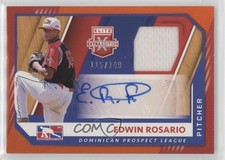 2021 Panini Elite Extra Edition Orange 115/149 Edwin Rosario #DPLMS-ER Auto v1x