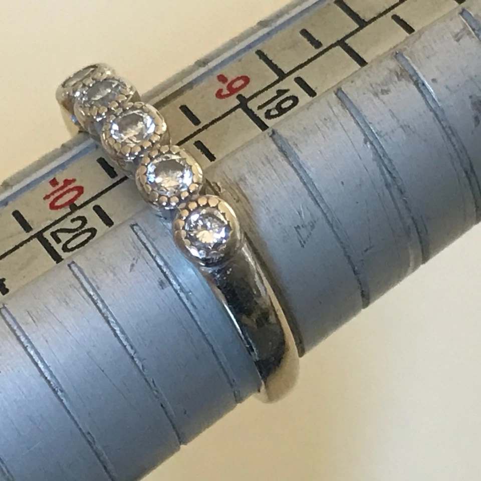 Anel de diamante 14k tamanho 9,5,50 ctw moldura de ouro branco E~F, SI1~SI2 - Imagem 4 de 4