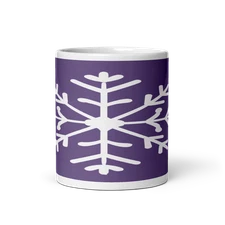 Modern Snowflake Minimalism 11oz Ceramic Mug