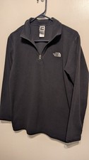 The North Face Boys Size XL Black 1/4 Zip Fleece Pullover Jacket