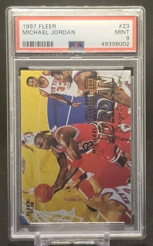 1997 Fleer #23 Michael Jordan PSA 9 Bulls