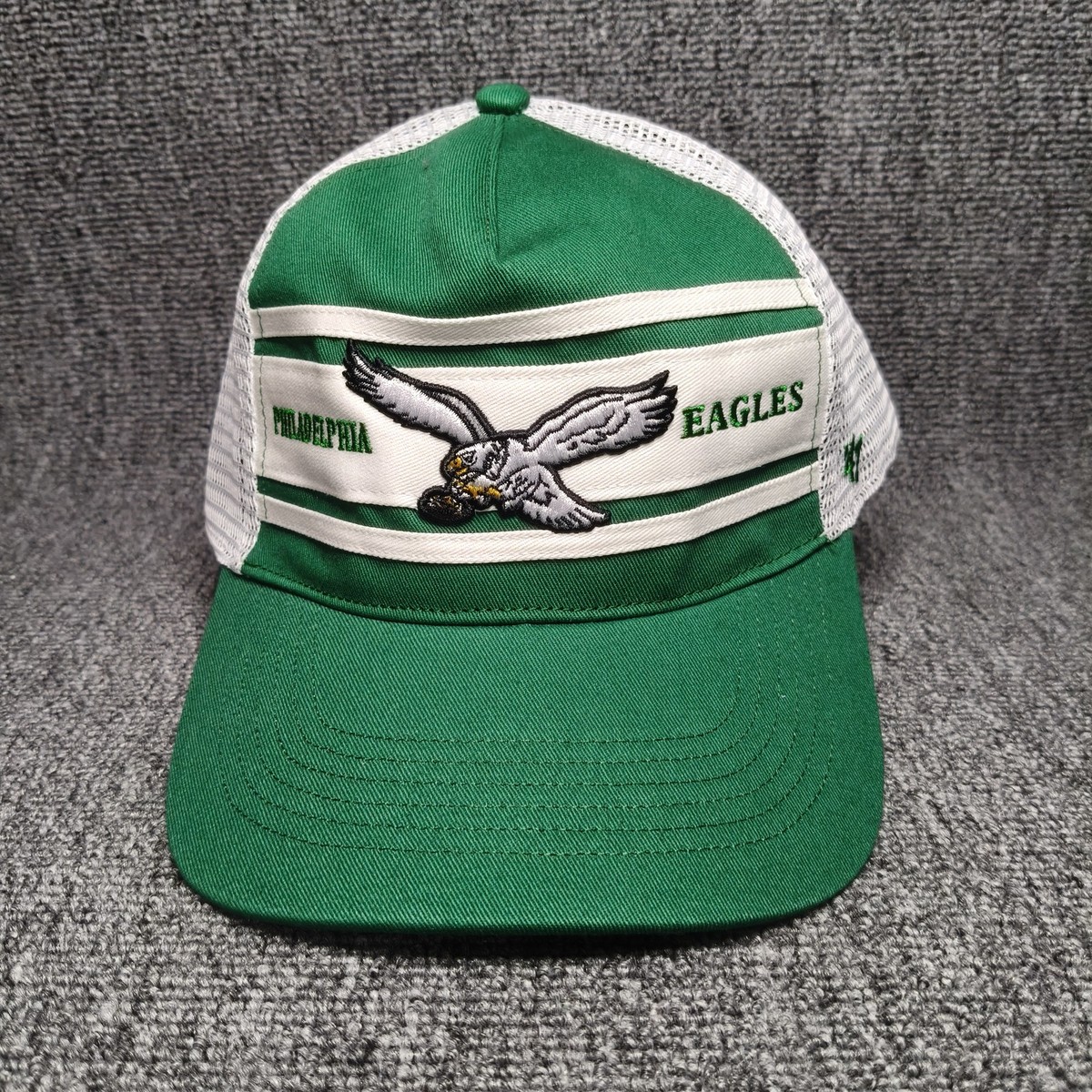 '47 Brand Philadelphia Eagles NFL Trucker Hat Snapback Cap Green White