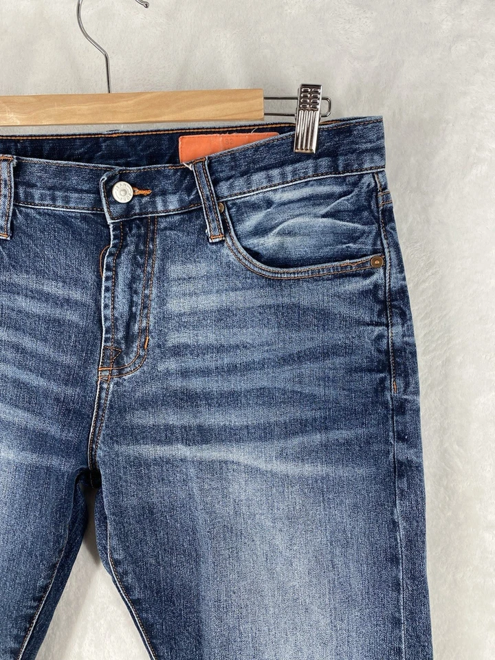 Jean Shop Jeans 32x34 Selvedge Mick Slim Lafayette Straight Raw Cotton EUC $219 - Image 4 of 4