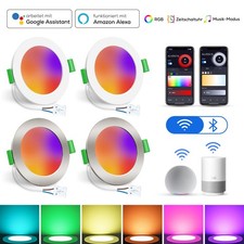 LED Einbaustrahler 68mm WIFI Bluetooth RGB Sp...
