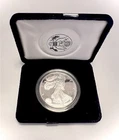 1996-P Proof Coin American Silver Eagle One Dollar Original Box and COA