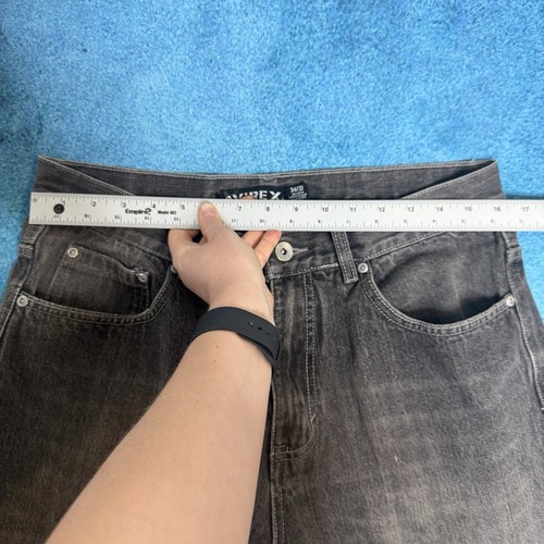 Avirex Jeans Men 34x32 Gray Straight Leg Fits 32x30 Vintage Y2K 100% Cotton - Picture 5 of 17