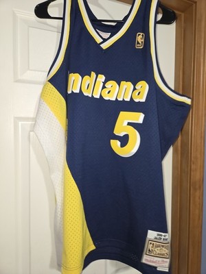 Vintage Jalen Rose Nuggets Jersey Nike Swingman Men s Blue Throwback 2XL XXL