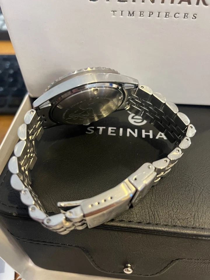 Steinhart Ocean One GMT AZUL-ROJO.2 42mm Automático Hombre Reloj de Buceo Pepsi 103-0857 Alum Foto 3 de 4