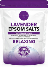 Lavender Epsom Salts | Relaxing Bath with 100% Natural Mineral Salts for Muscle