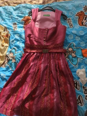 Damen Dirndl Größe 42 rosa Country Line. Midi Länge