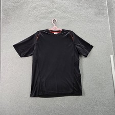 Oakley Men Shirt L/G Black Hydrolix Activewear Logo Short Sleeve