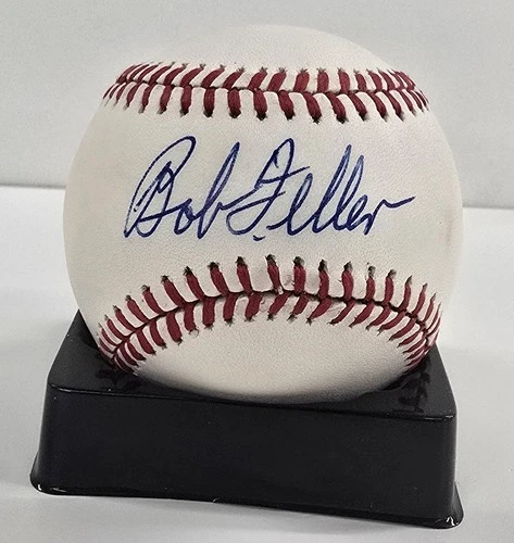 Bob Feller Cleveland Indians Autograph OAL Baseball Auto PSA (Clean)