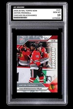 2025-26 Anton Frondell Topps Now NHL Rookie Card #137 Flyers Graded 10