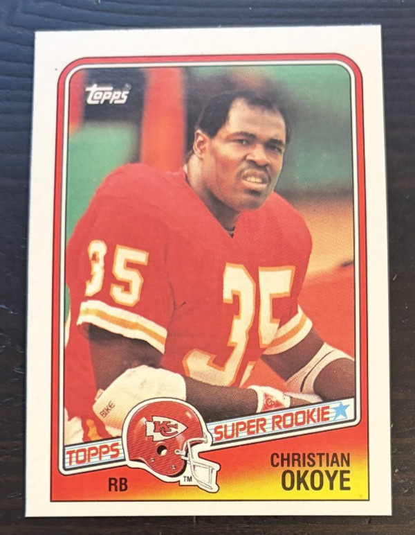 Christian Okoye #363 (Football Cards 1988 Topps) — is it worth grading?