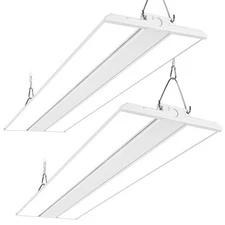 2 Pack 4FT 250W Linear High Bay Light, Light, 31250lm 125LM/W, 120-277V, 0-10...