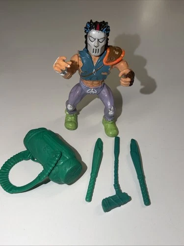 Casey Jones Teenage Mutant Ninja Turtles Figure Playmates TMNT Vintage Complete